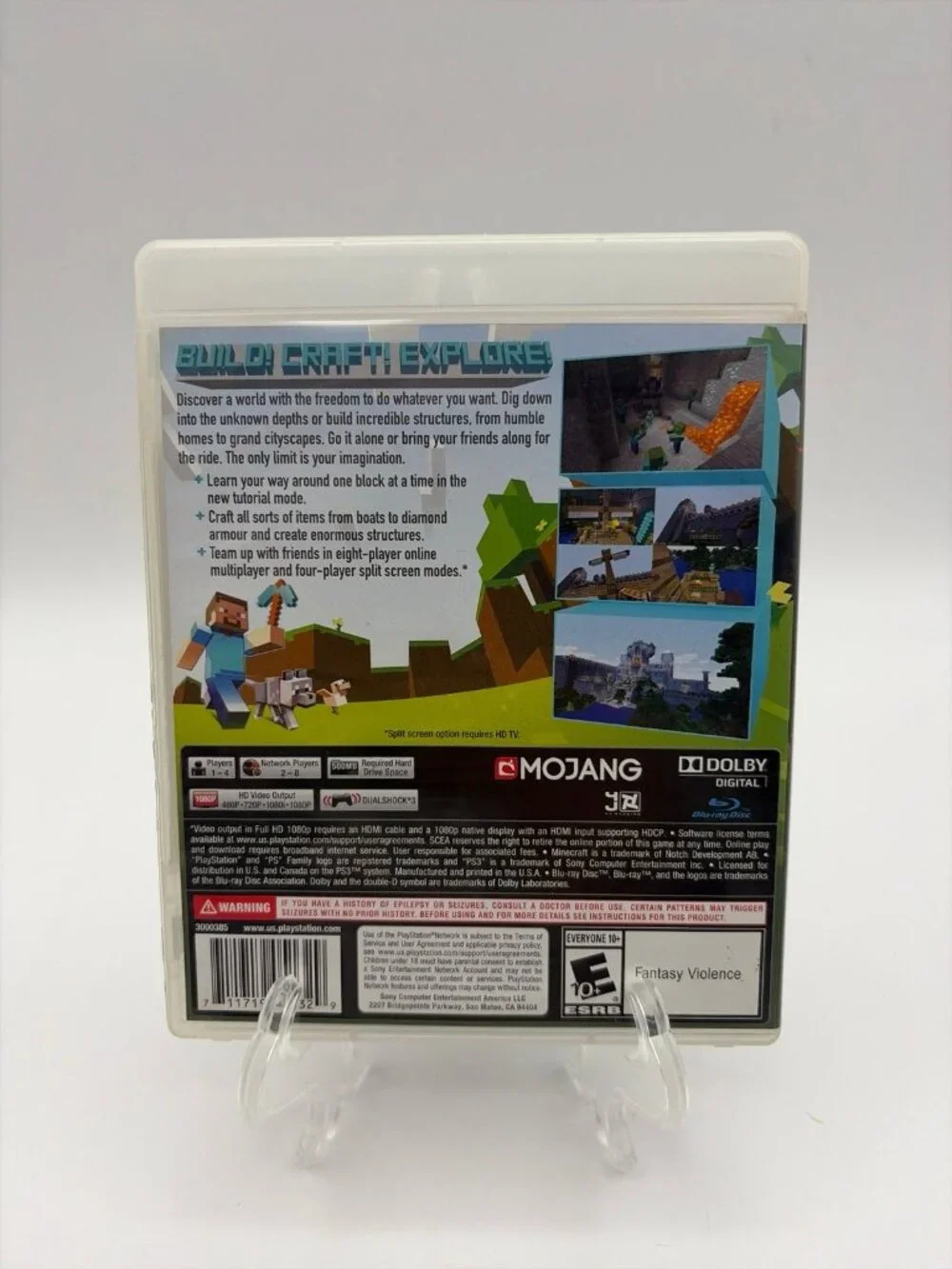 Minecraft (Sony PlayStation 3 PS3, 2014) No Manual Tested Working
